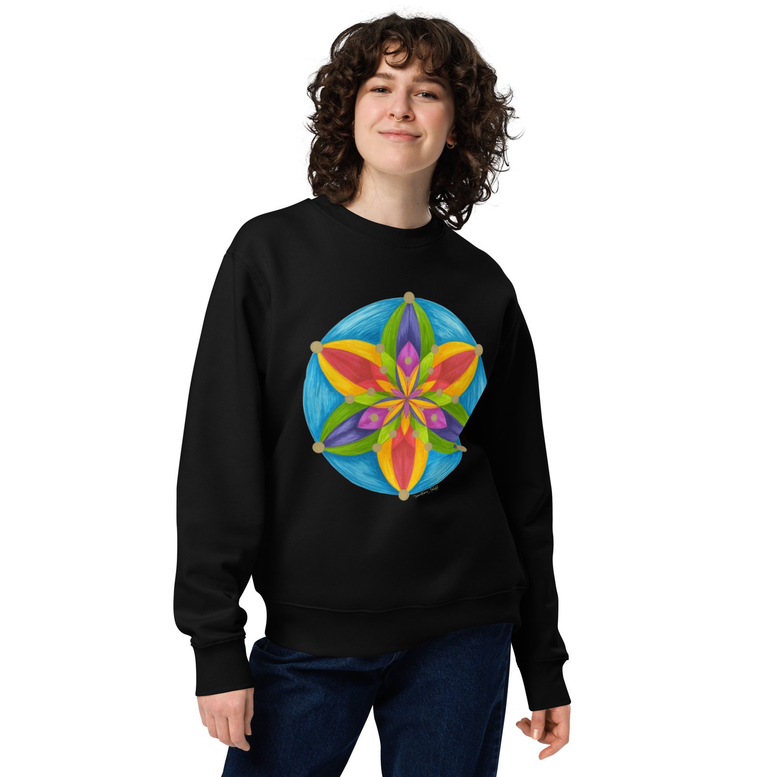 Universal Bloom - Organic Cotton sweatshirt, dark colors