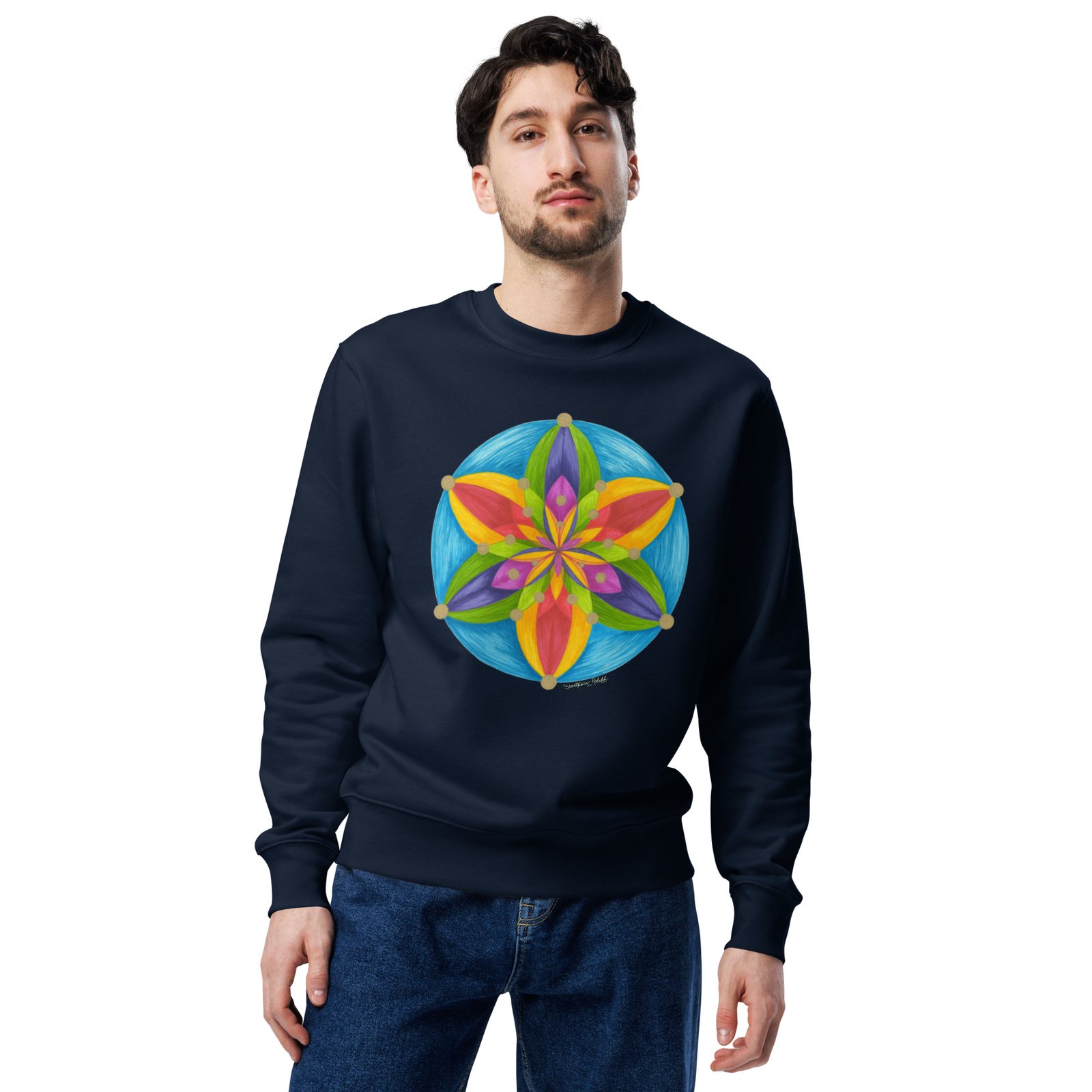 Universal Bloom - Organic Cotton sweatshirt, dark colors