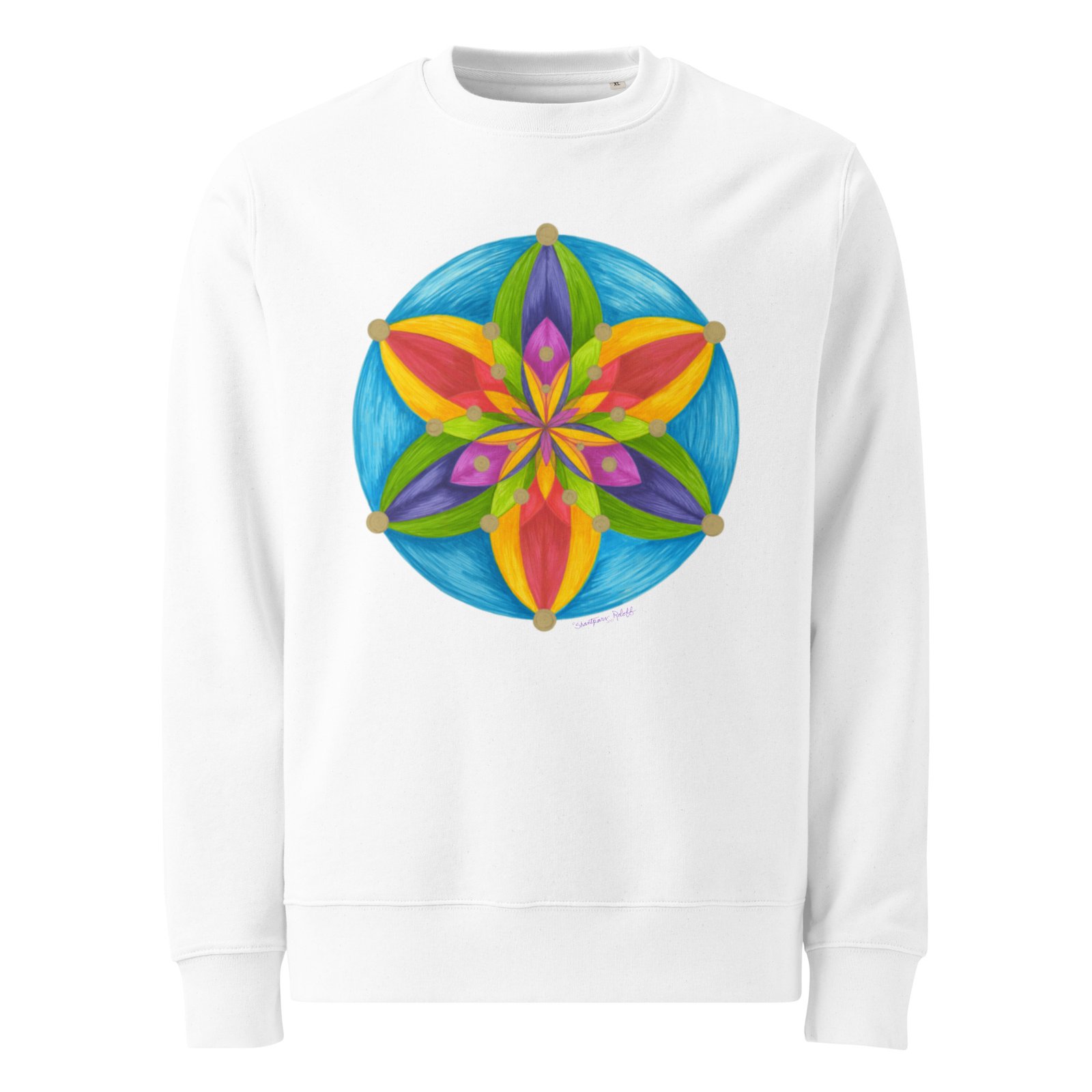 Universal Bloom - Organic Cotton sweatshirt, white