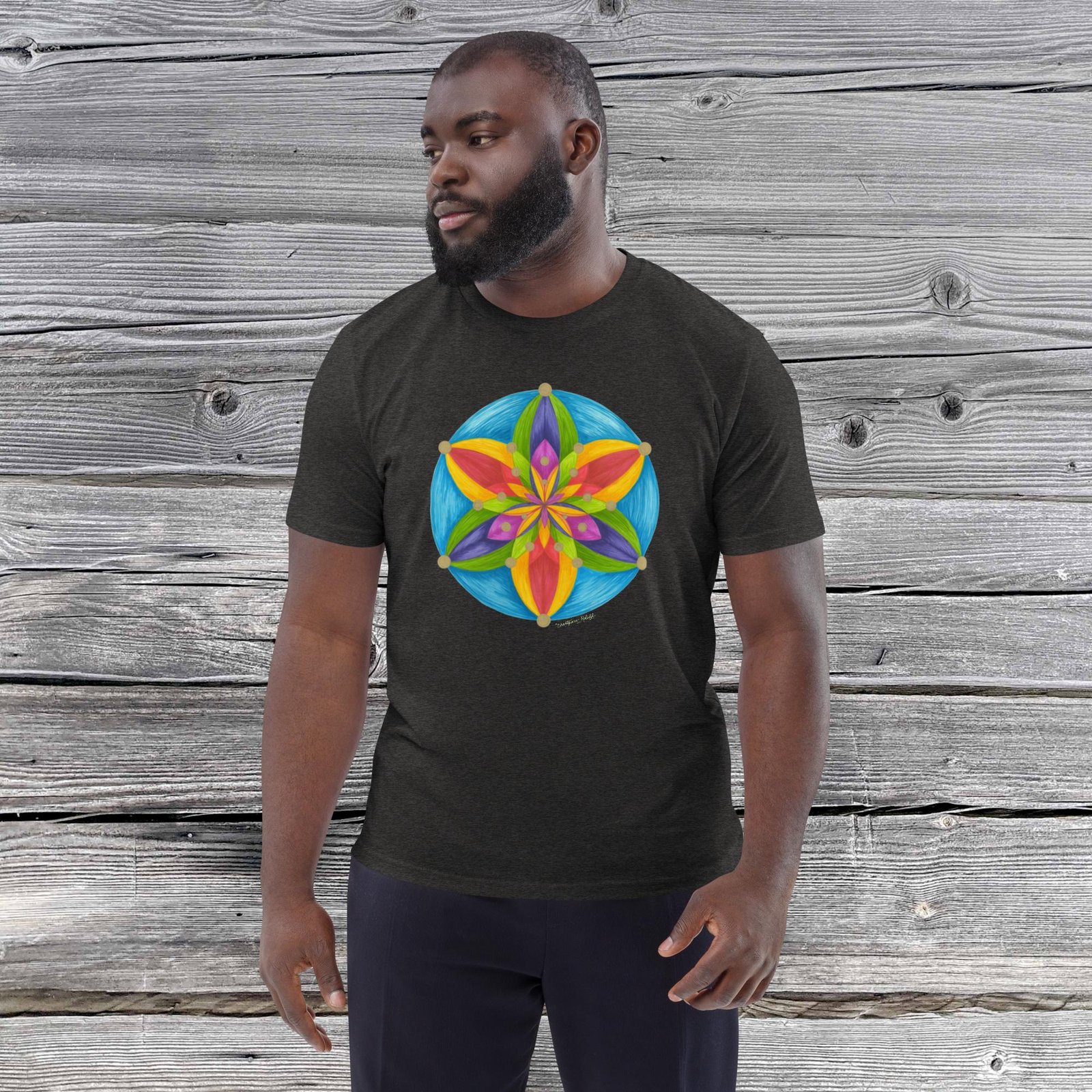 Universal Bloom -  Organic Cotton t-shirt, dark colors