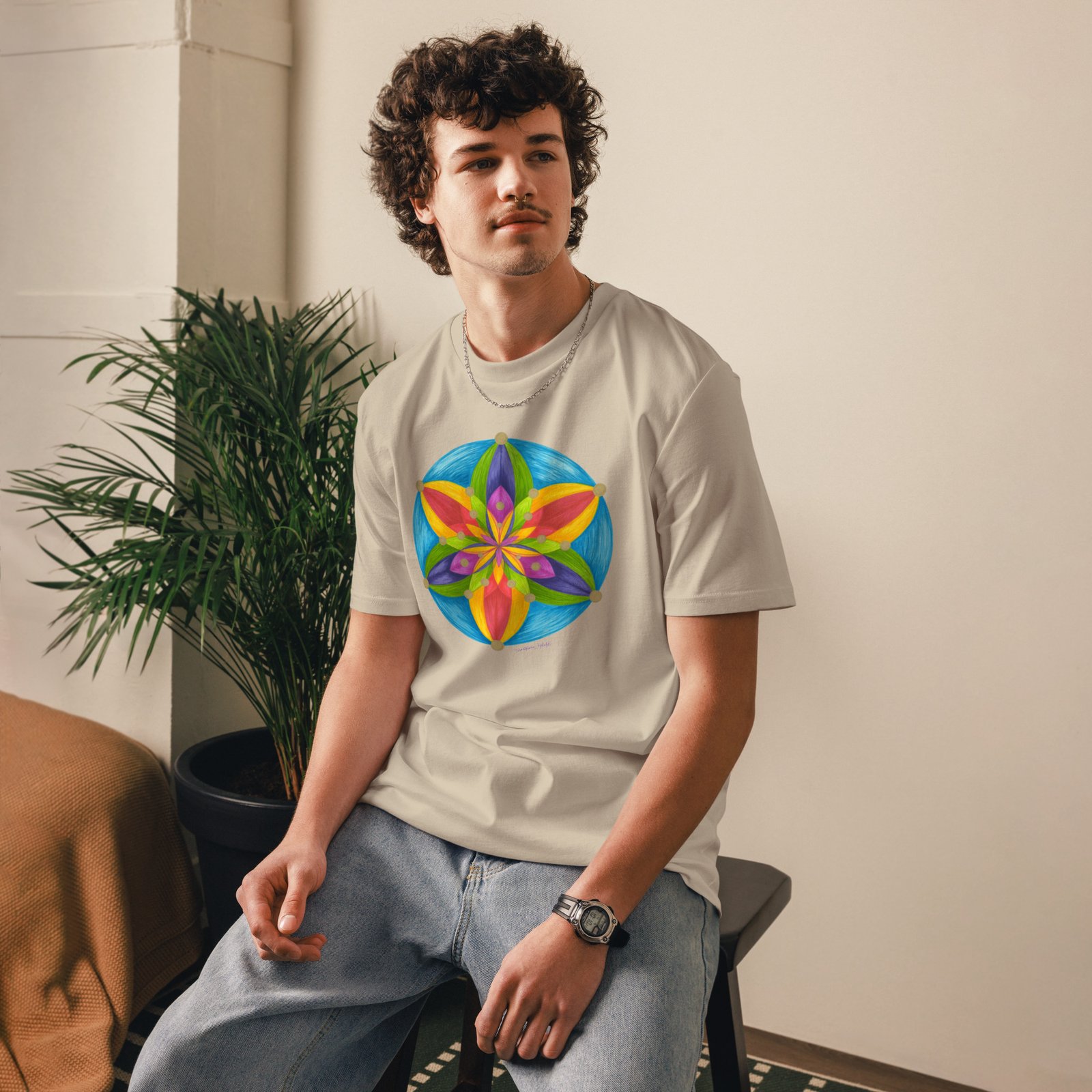 Universal Bloom -  Organic Cotton t-shirt, light colors