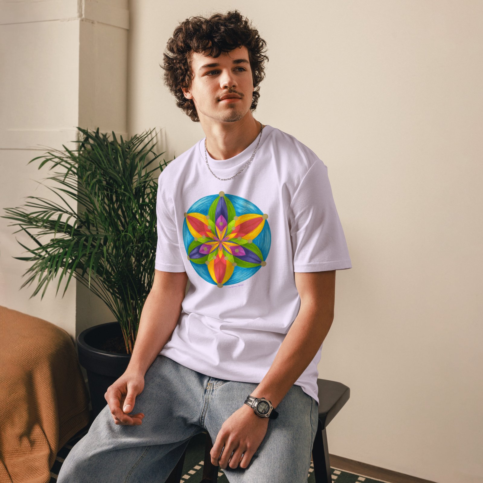 Universal Bloom -  Organic Cotton t-shirt, light colors