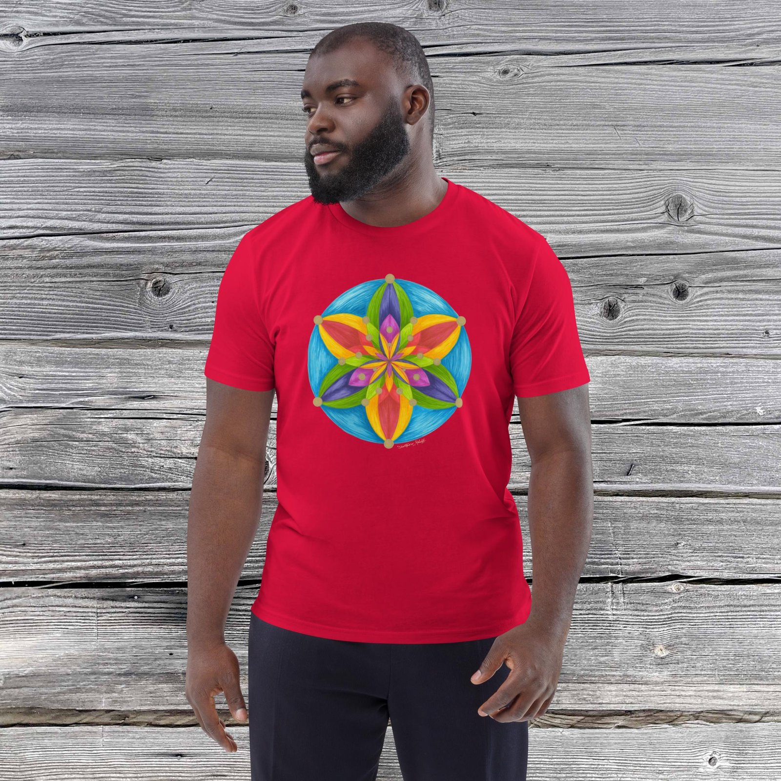 Universal Bloom -  Organic Cotton t-shirt, dark colors