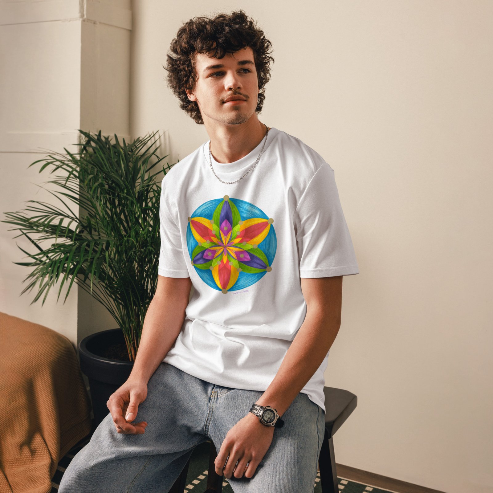 Universal Bloom -  Organic Cotton t-shirt, light colors