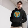 unisex-essential-eco-hoodie-black-front-67fffb4ebde42.jpg Universal Bloom - Organic Cotton Hoodie, dark colors