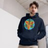 unisex-essential-eco-hoodie-french-navy-front-67fffb4ebee21.jpg Universal Bloom - Organic Cotton Hoodie, dark colors
