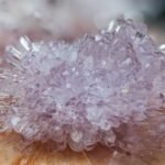 an amethyst in macro shot photography