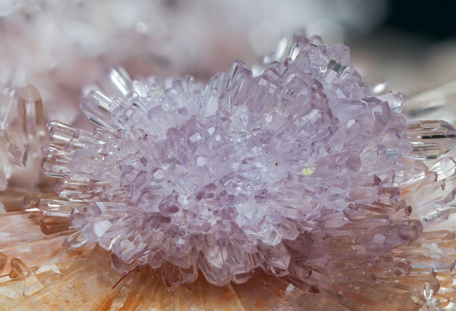 an amethyst in macro shot photography