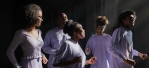 choir singing in a church