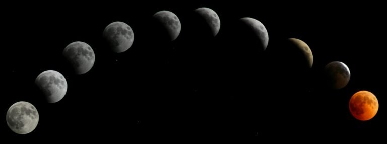 timelapse photography of moon
