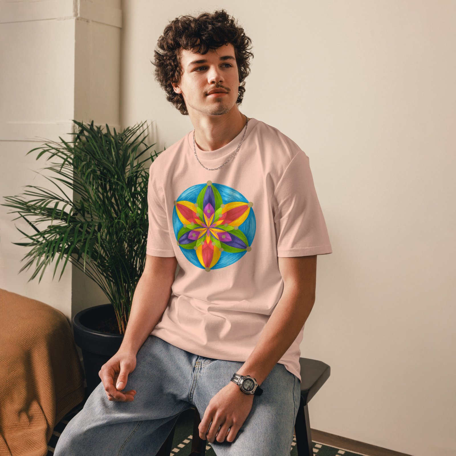 unisex-organic-cotton-t-shirt-fraiche-peche-front-698a5bb18ce6d.jpg Universal Bloom Organic Cotton T-shirt