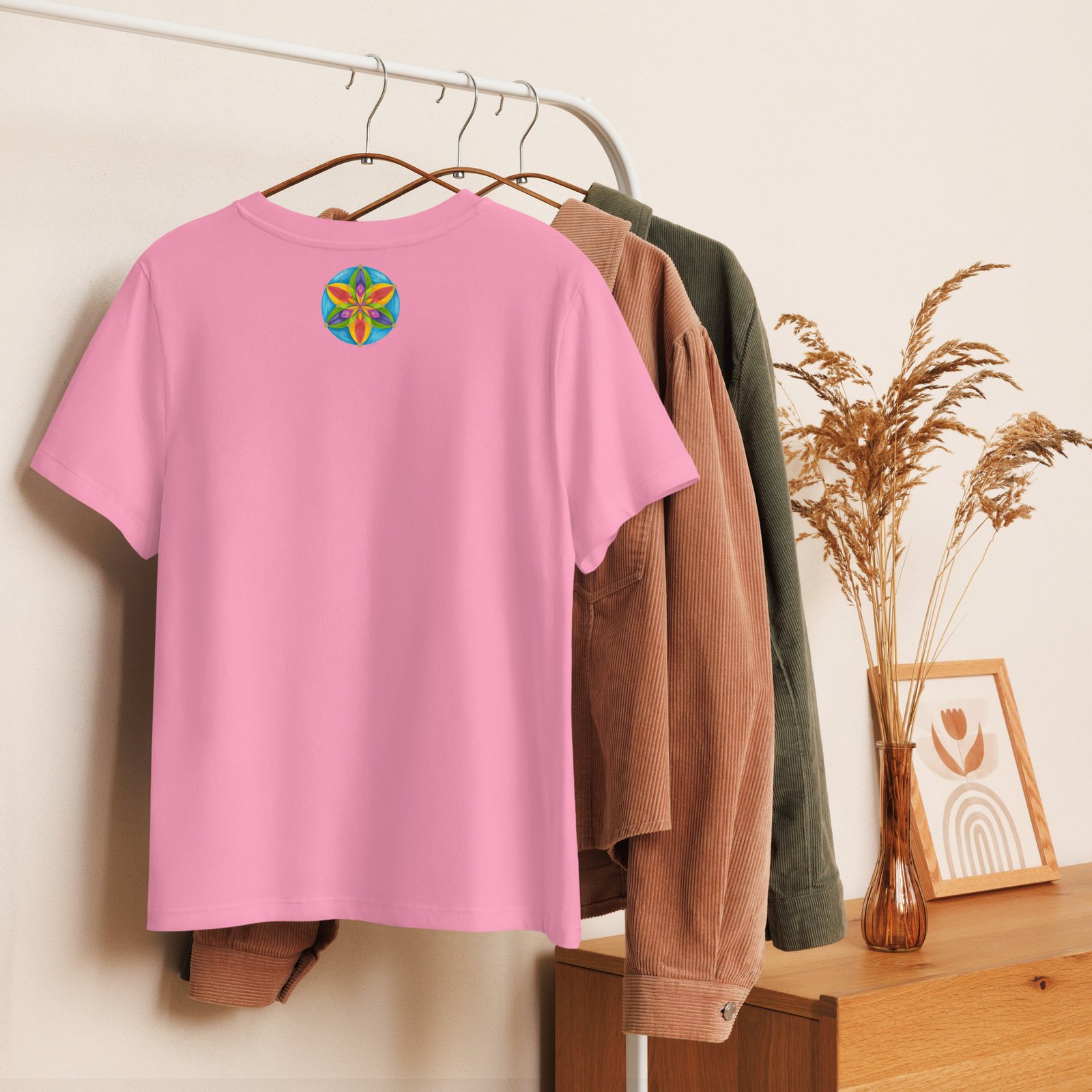 Universal Bloom - Women’s organic ribbed neck t-shirt